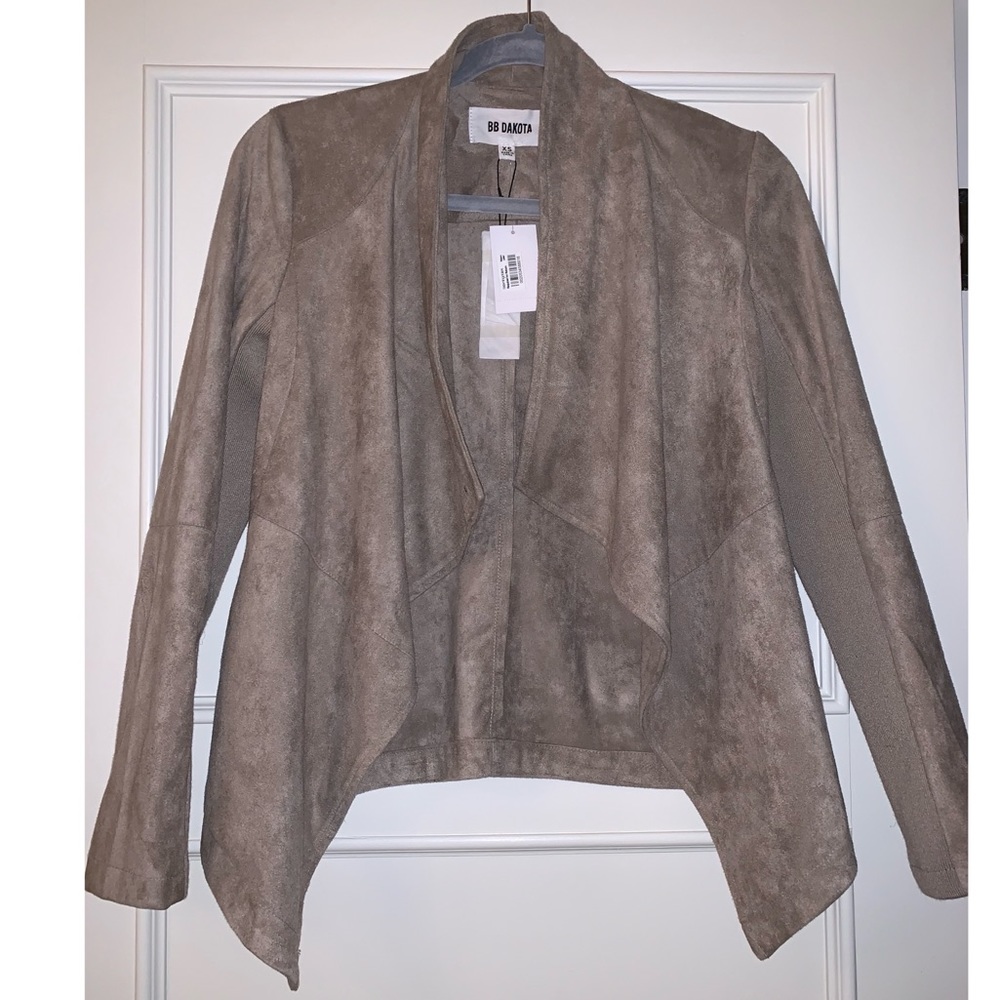BB Dakota Wade Drape Front Jacket